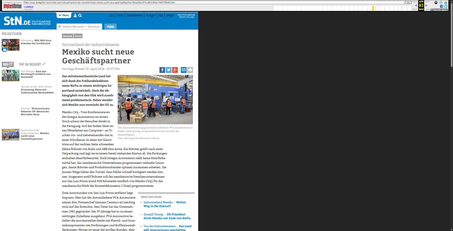 Stuttgarter Nachrichten archived article